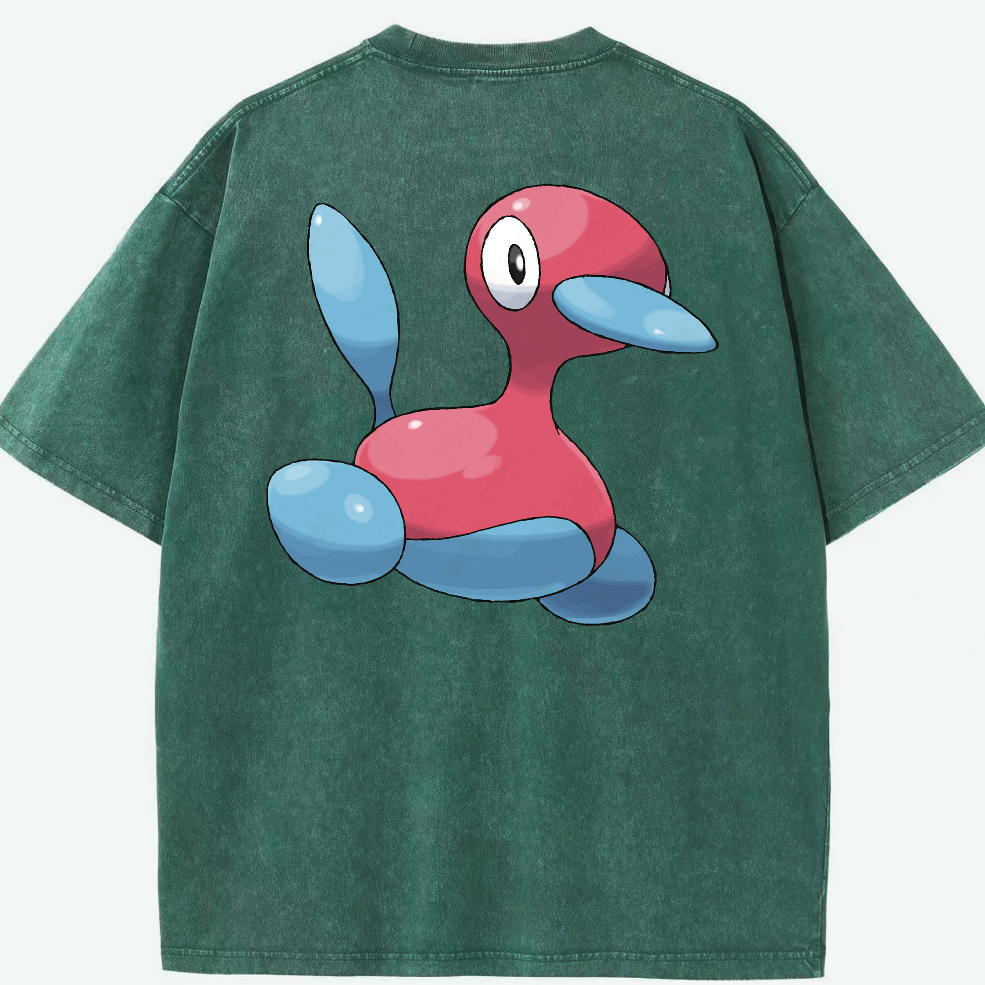 （画像用） ポケットモンスター Pokémon 綿100% ヴィンテージ風 半袖Tシャツ（背面プリント）